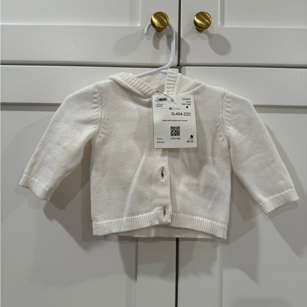 Carter's White Kids Cardigan